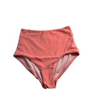 VS Victoria Secret high waisted swim briefs medium M pink bottoms